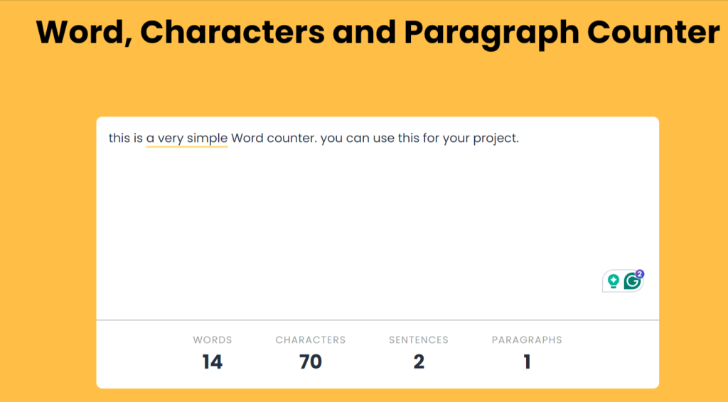 How to create Word and Character Counter using HTML CSS and JavaScript