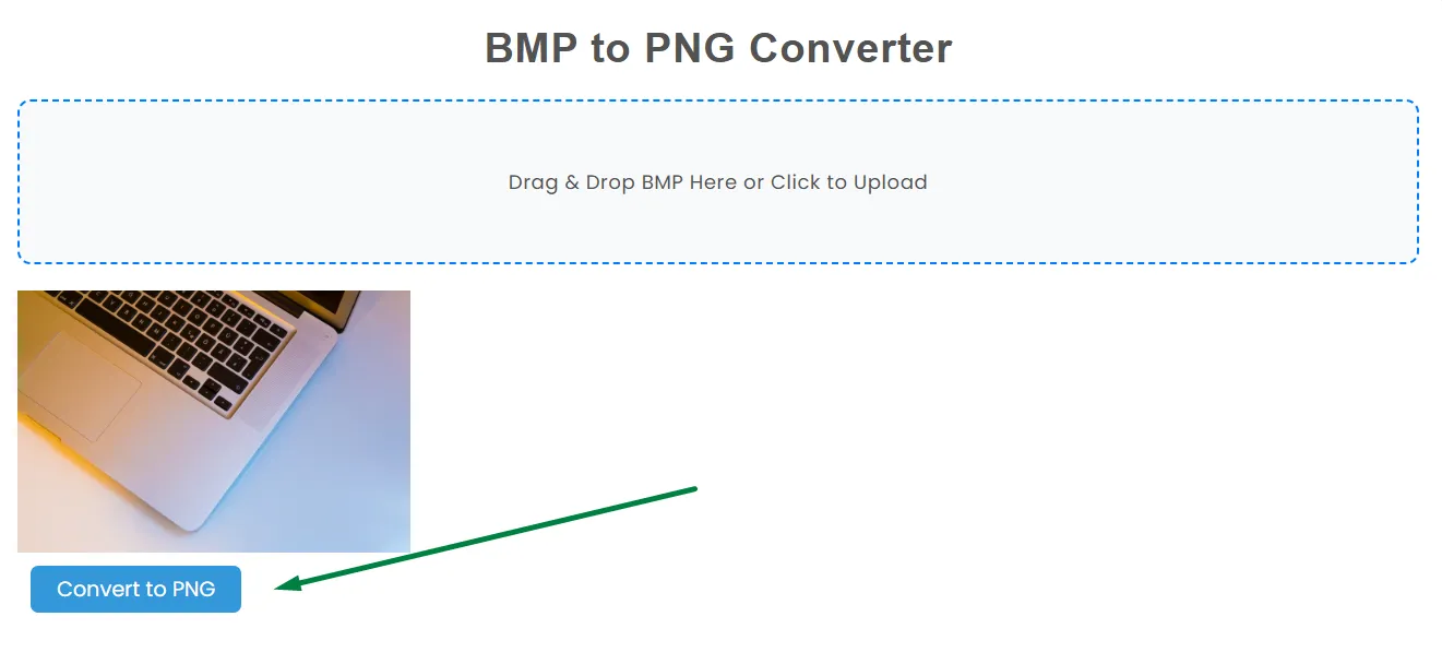 Choose the Convert into PNG Button