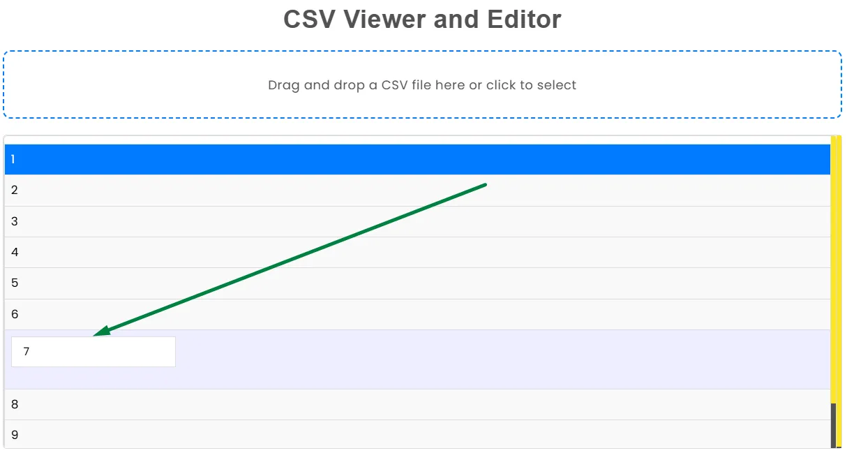 Edit Your CSV Text