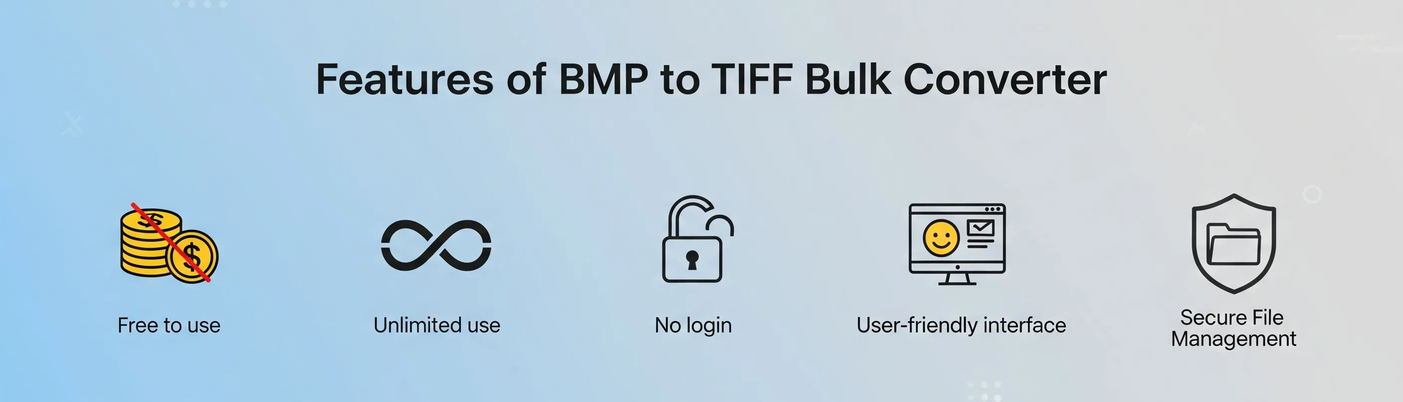 Features of BMP to TIFF Bulk Converter