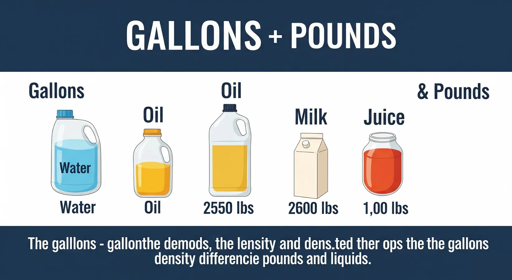 How Gallons and Pounds Are Connected