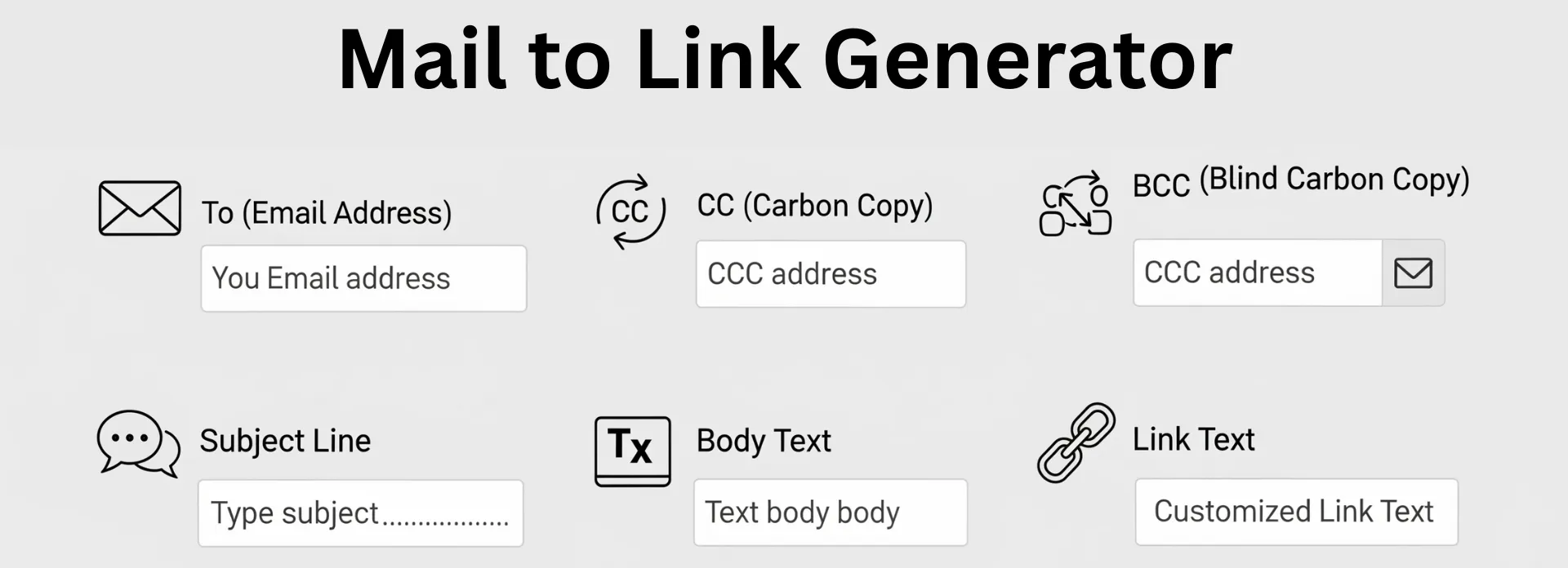 How the mail to link generator Tool Works