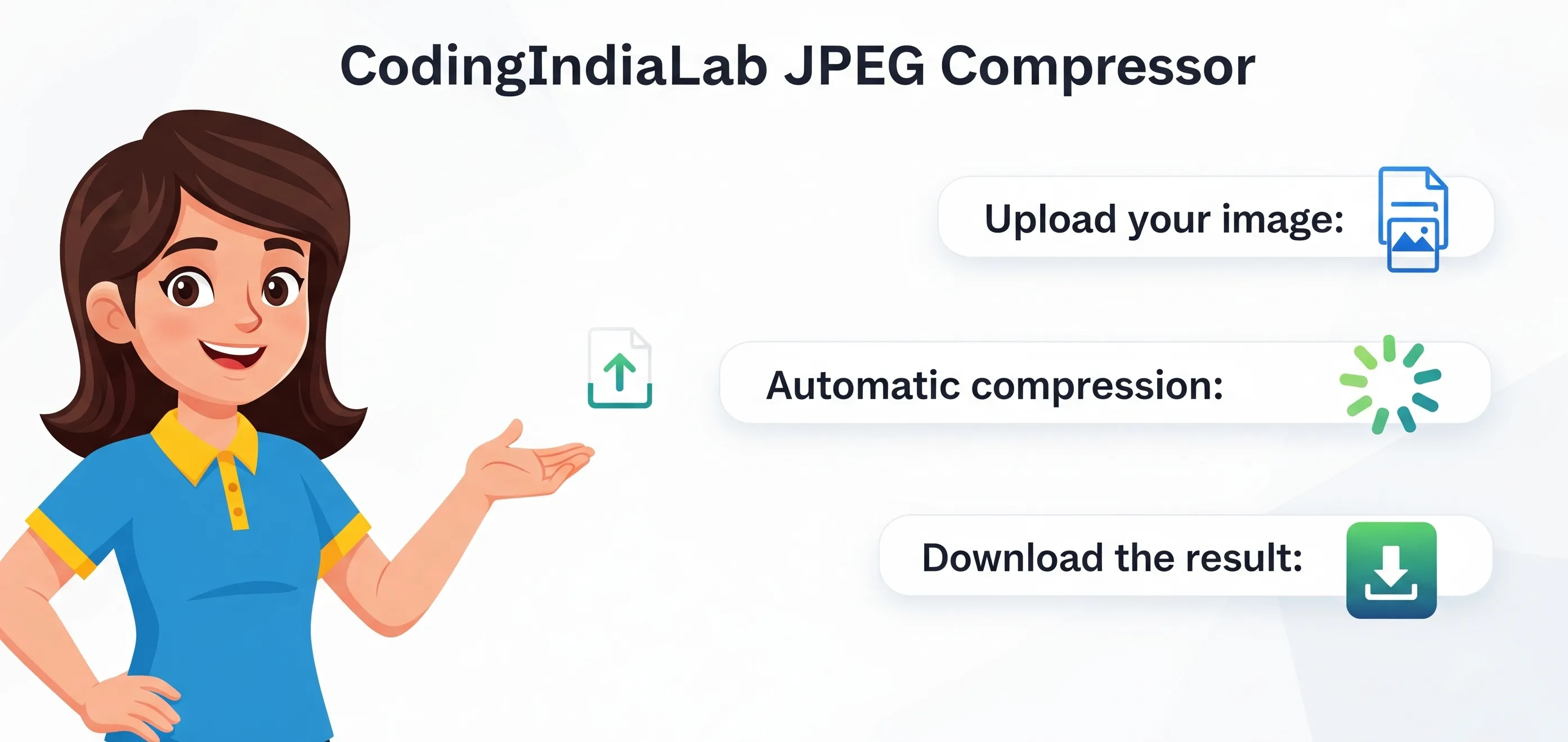 How to use CodingIndiaLab JPEG Compressor