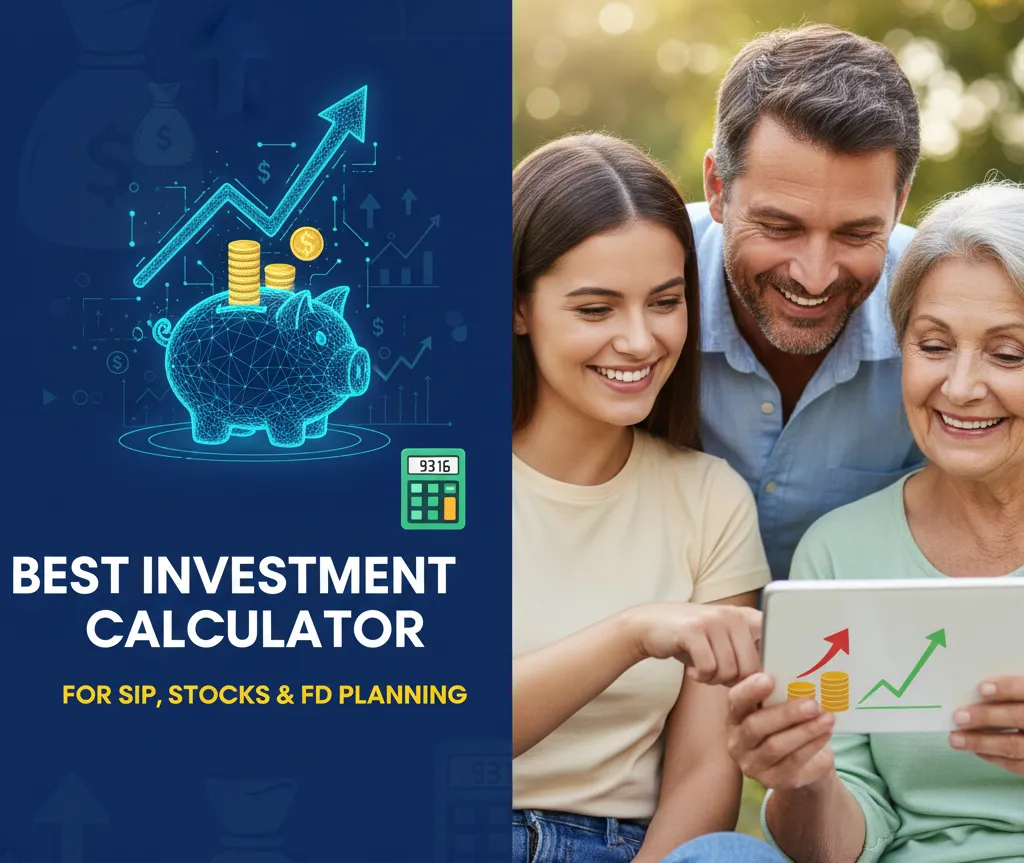 Best Investment Calculator for SIP, Stocks & FD Planning