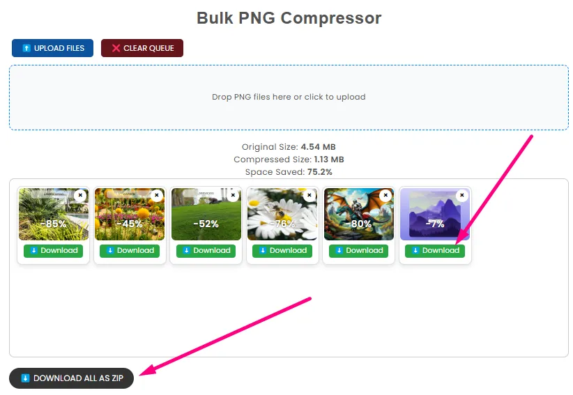 Save Compressed Files