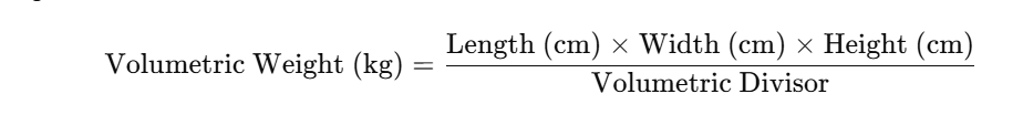 Volumetric Weight Calculator