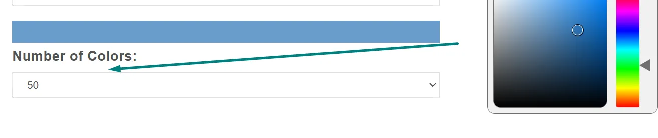 Set the Number of Colors to Display