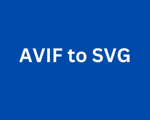 AVIF to SVG Converter