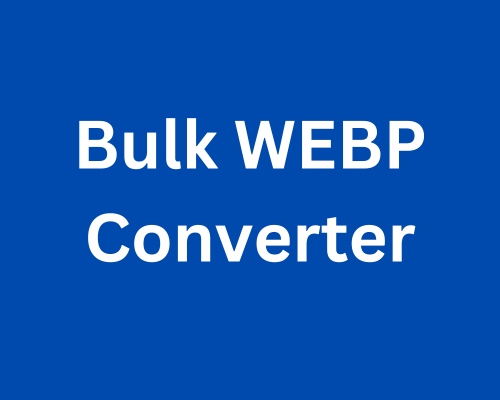 Bulk WEBP Converter