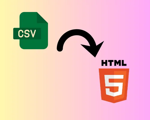 CSV to HTML free conveter