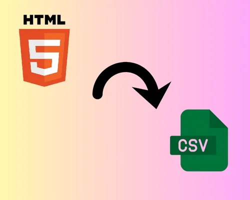 Html to CSV free conveter