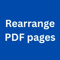 PDF Page Rearranger