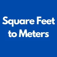 Square Feet to Meters